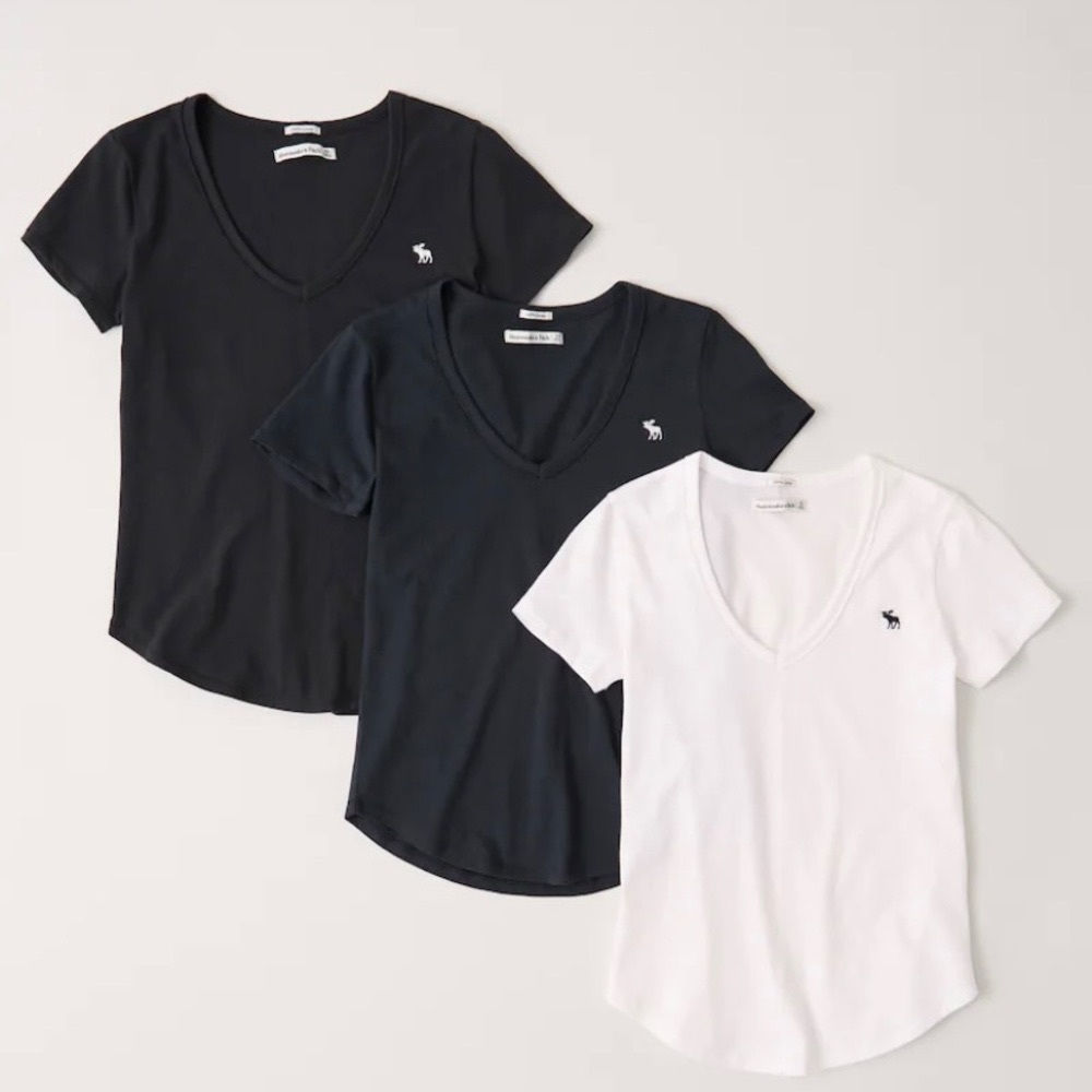 Abercrombie & Fitch - 3 pack t-shirts